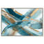 «Gold Accents I», impression sur toile encadrée bleue et dorée par Art Remedy, cadre doré, 54 x 36-819098761-819341783