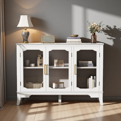 Alston 47.9'' Wide 3 Doors Wood Sideboard Buffet