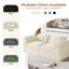 Modern 81 "corduroy 2-seater Sponge Sofa With Throw Cushion-437958306
