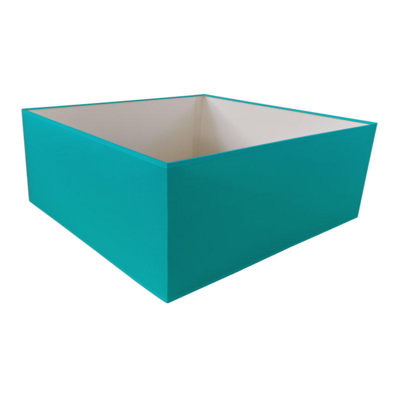 Silk Rectangle Lamp Shade ( Uno ), Capri, 27cm H x 45cm W x 45cm D