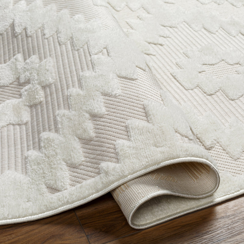 Tapis Hadubert beige, Rectangle 6 pi 7 po x 9 pi