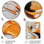 Décoration murale spirale abstraite orange et noire Mystic Spirals IV-1559060230