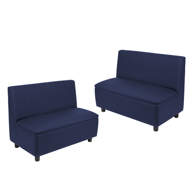 Kid Comfort Collective Modular Sofas, 2-Pack - Navy, Navy