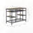 Functional Kitchen Island with Six Open Storage Compartments