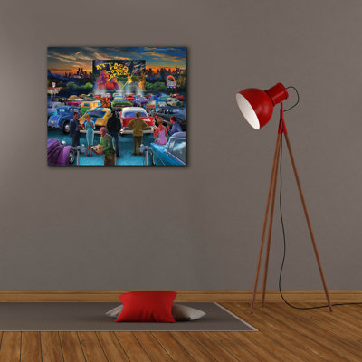 'Drive In' by Bigelow Illustrations Canvas Wal Art