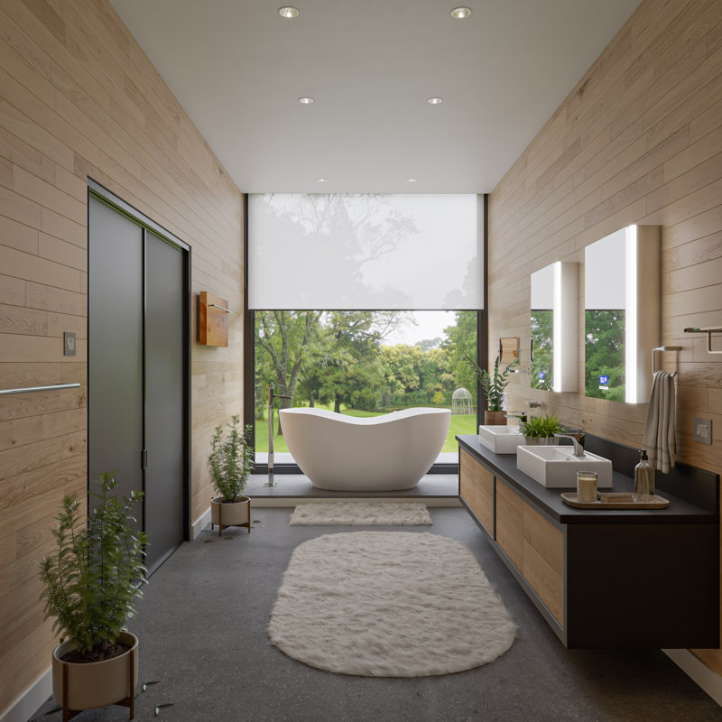 65.75'' x 31.5'' Freestanding Soaking Resin Bathtub