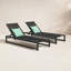 Chaise longue d'extérieur en aluminium Quinn-1786364706