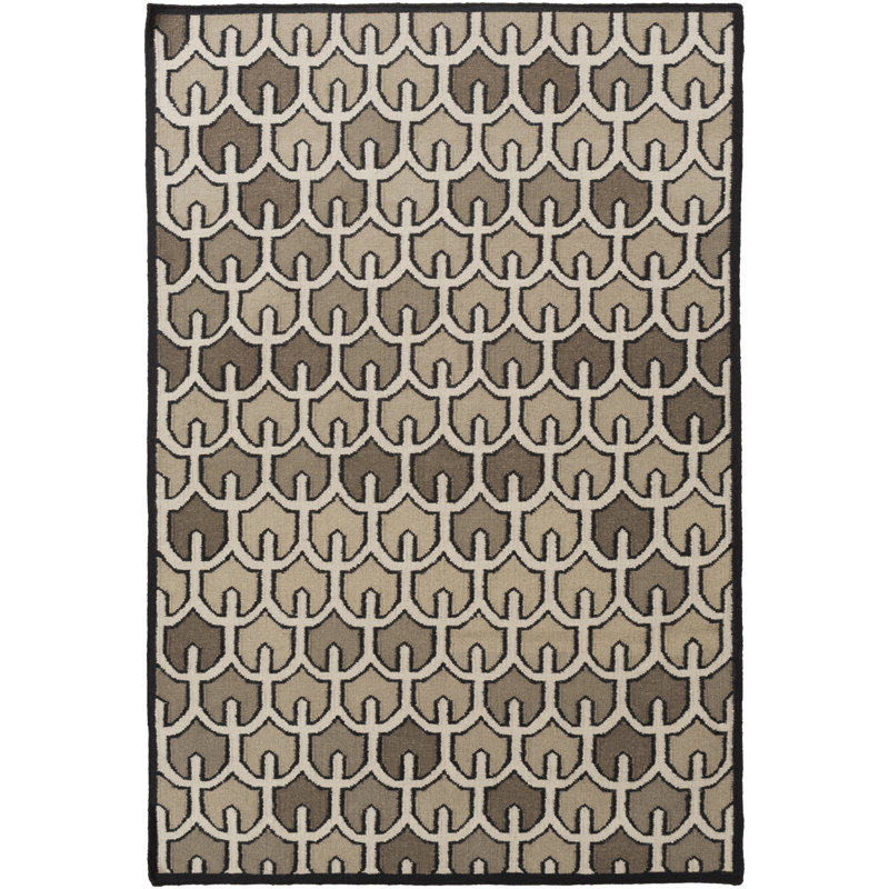 Criss Wool Geometric Indoor Rug, Rectangle 8' x 11'