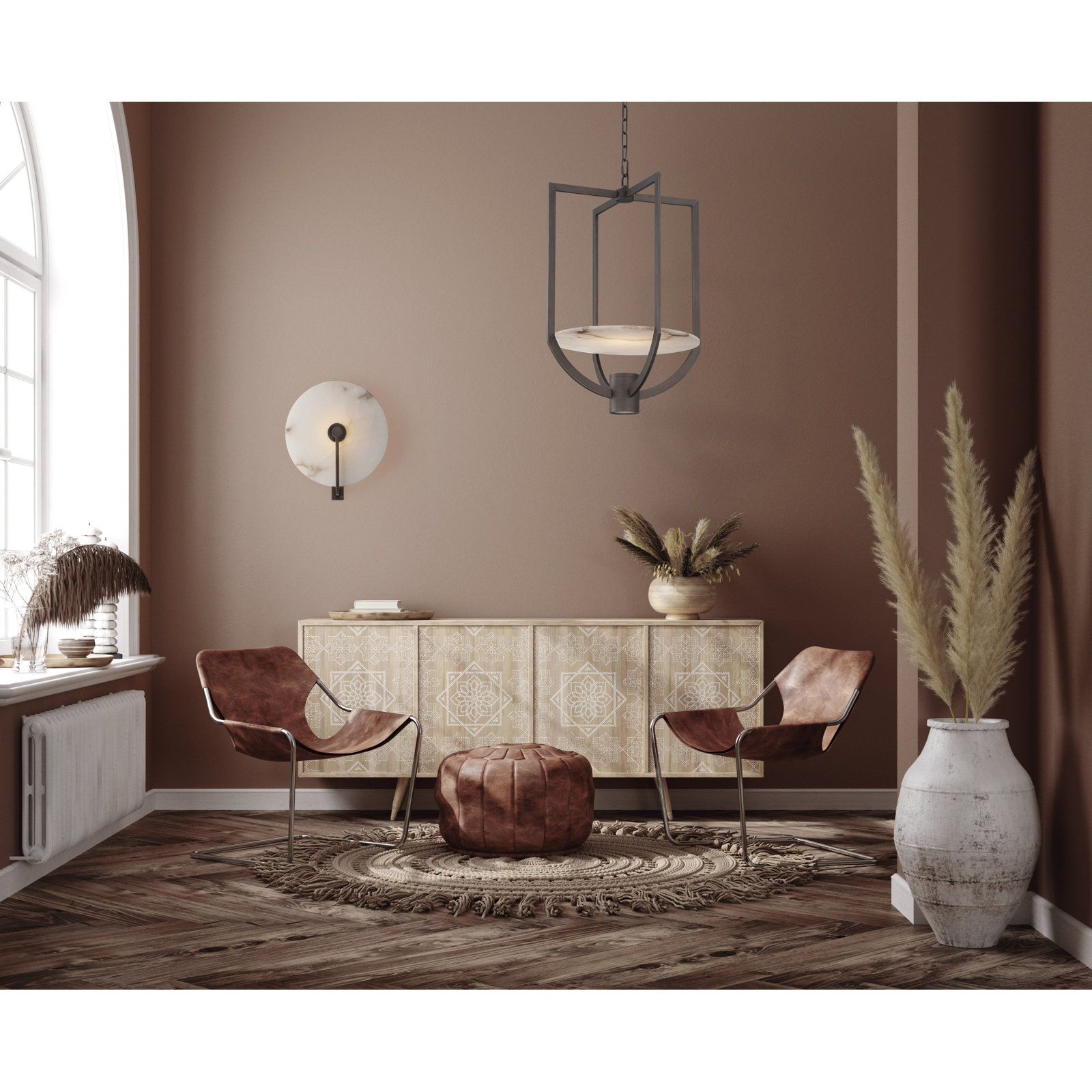 Galway Single Light Dimmable LED Armed Sconce