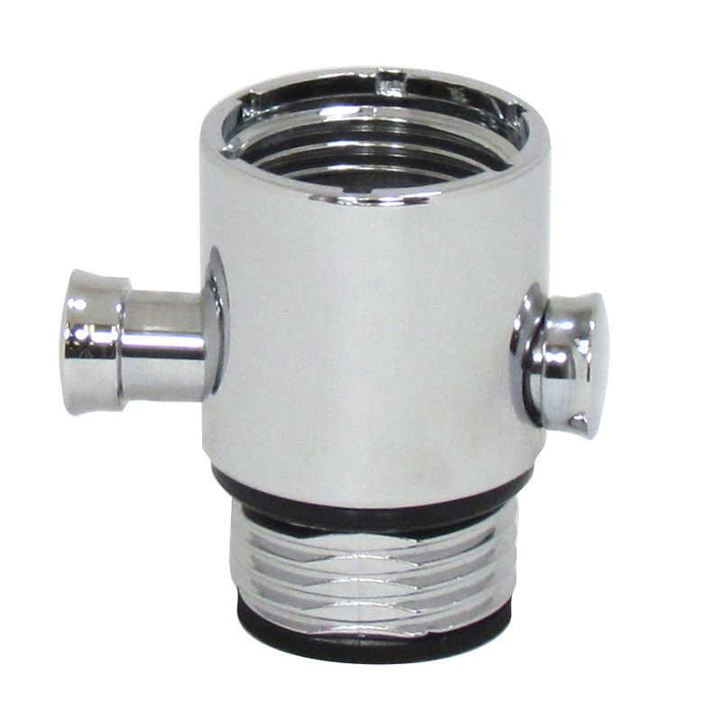 Adaptateur de percolation pour douche portative, Chrome poli
