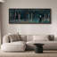 «Moody Night Forest», art mural chambre à coucher bleu marine, impression numérique sur toile giclée sur toile-111654053-111654055