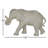 Polystone Elephant Decorative White Sculpture