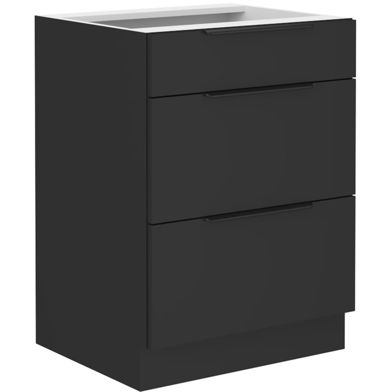 Navena 210cm Kitchen Pantry, Beige/Black
