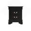 Table de chevet traditionnelle noire élégante-644803731