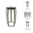 Side Table with Glass Top and Metal Frame - Modern Accent for Living Room or Small Spaces - Narrow End Table for Home Decor-1712985090-1712985088