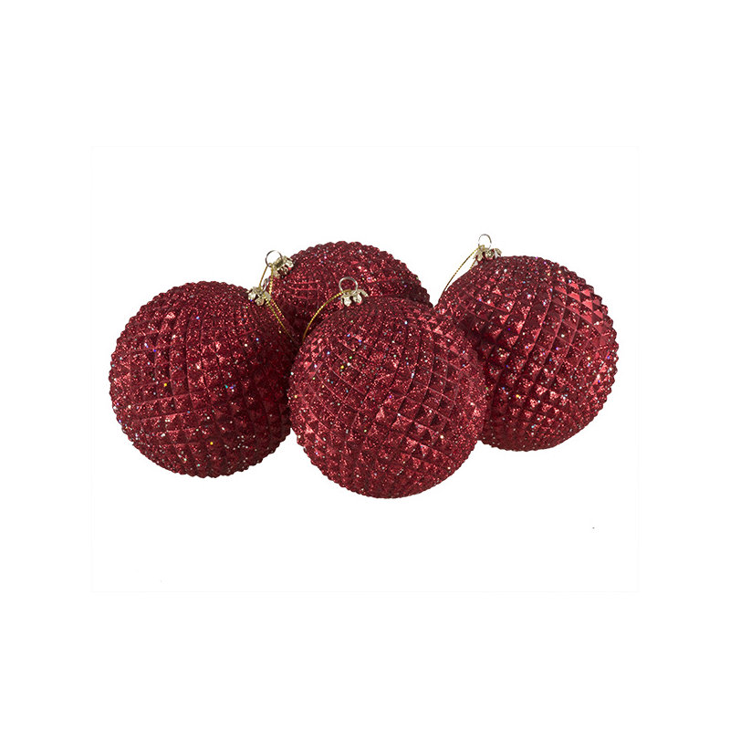 10cm Bauble, Matte Red