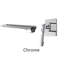 Robinet mural Juno Waterfall - Commandes d'eau chaude et froide en blanc et or