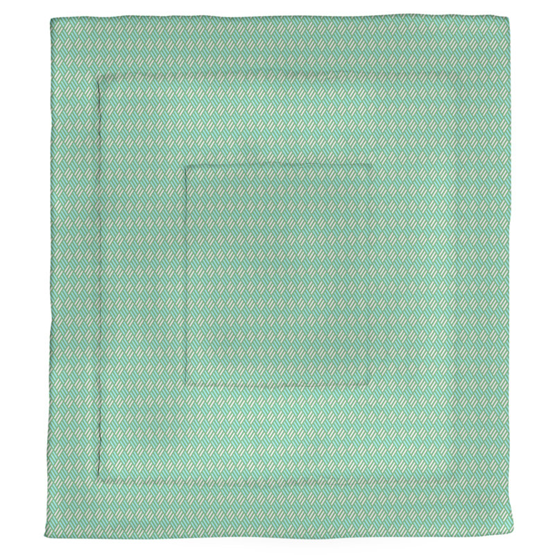 Édredon réversible simple Katelyn Elizabeth, Édredon grand, Vert / Sarcelle