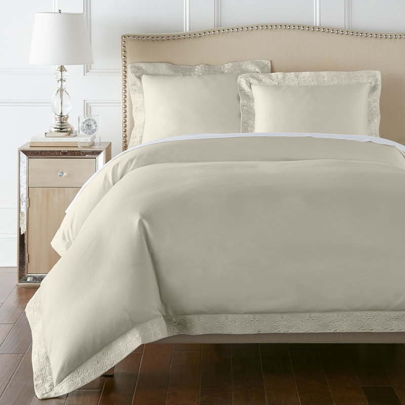 Ariane Duvet Cover Set, Queen, Gray