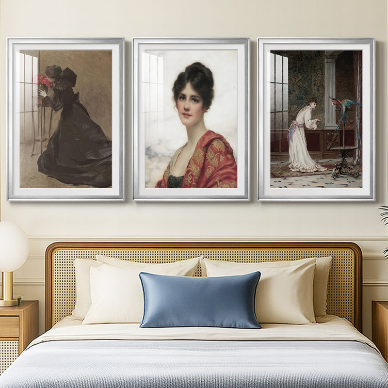 Impression de portrait rétro vintage LXVII, Argent argent, H 21 po x l 30 po