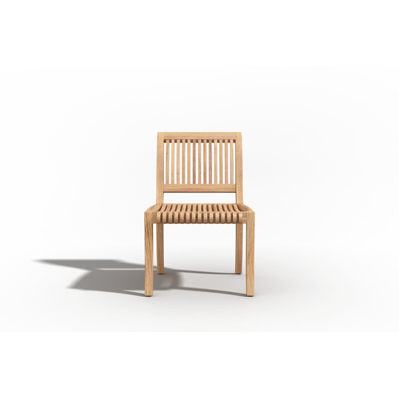 Stacking Teak Patio Dining Chair