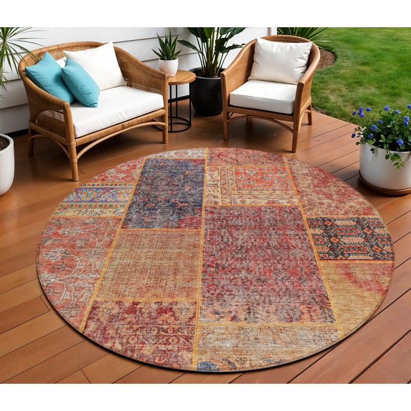 Tapis rond lavable 8 po