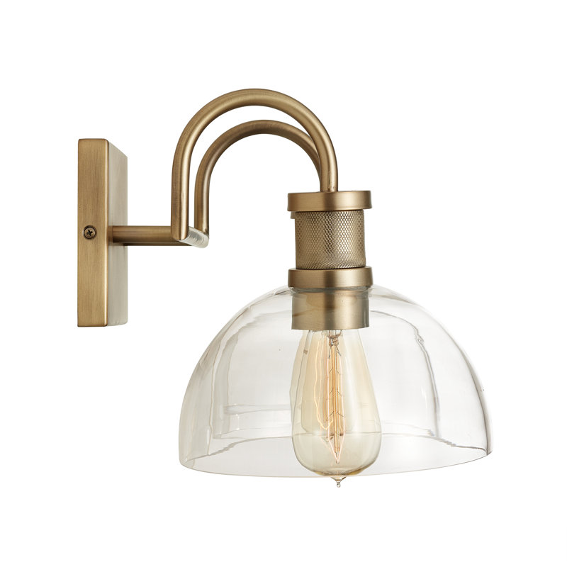 Rochelle Annie Dimmable Aged Brass Vanity Light, 2