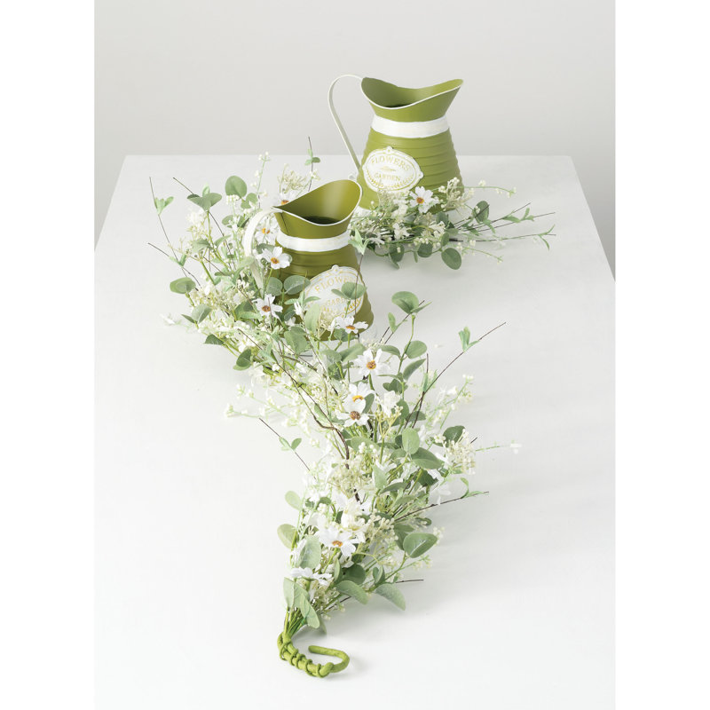 Guirlande en cascade et eucalyptus 6'