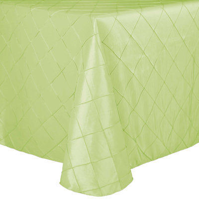 Ultimate Textile Embroidered Pintuck Taffeta Tablecloth