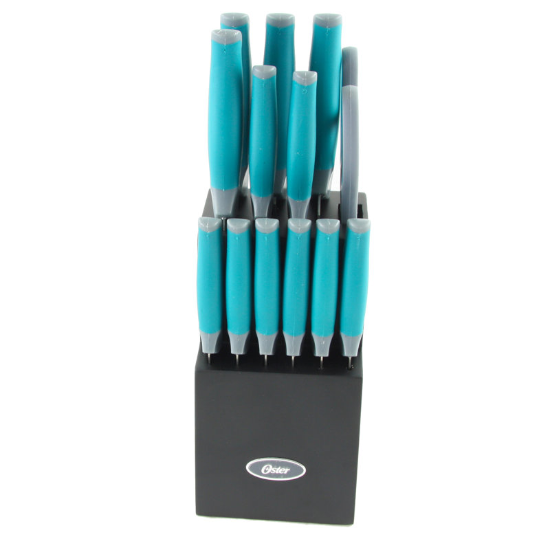 Oster Lindbergh 14 Piece Block Set, Teal