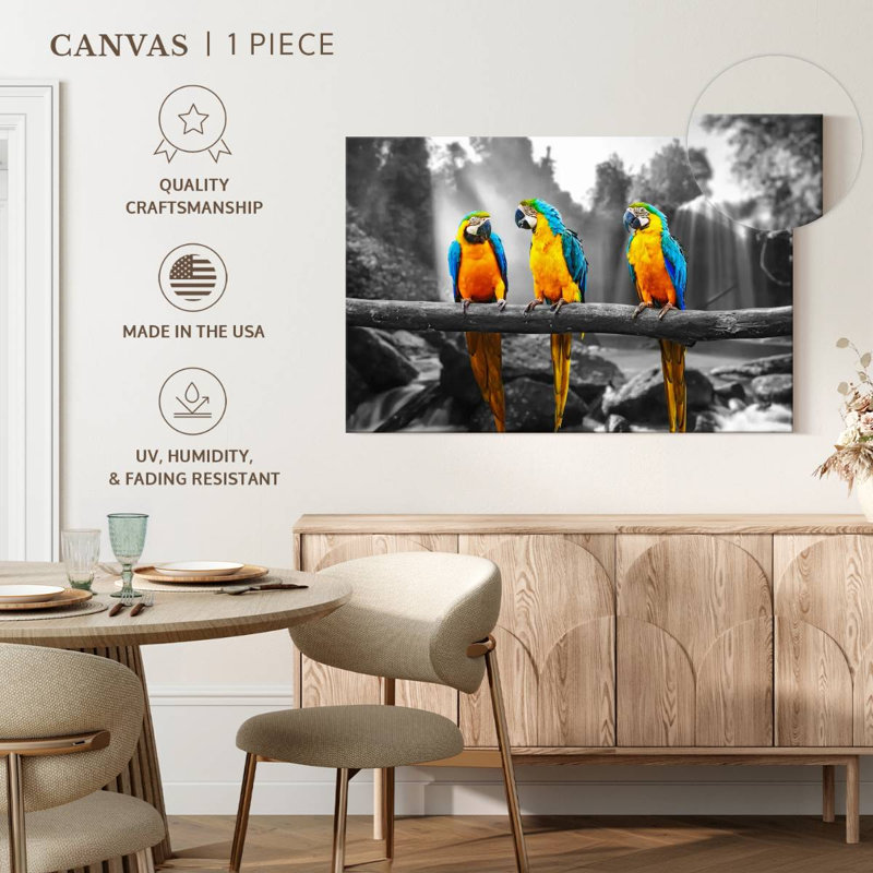 «Horizontal Vivid BW Abstract», reproduction sur toile, H 26 po x l 39 po x P 1,25 po