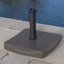 Porte-parapluies 55 lb - fabriqué en béton et en acier, peut accueillir un parasol de 8 pieds, brun, 18,17 po X 14,11 po d'épaisseur