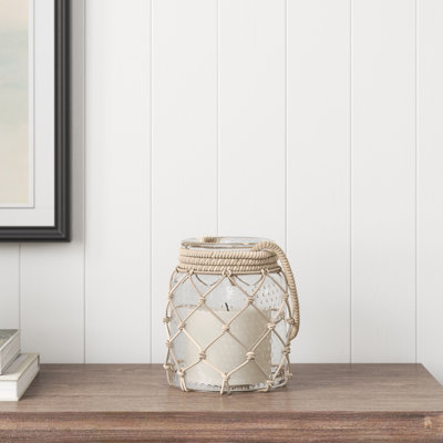 Glass Tabletop Candle Lantern