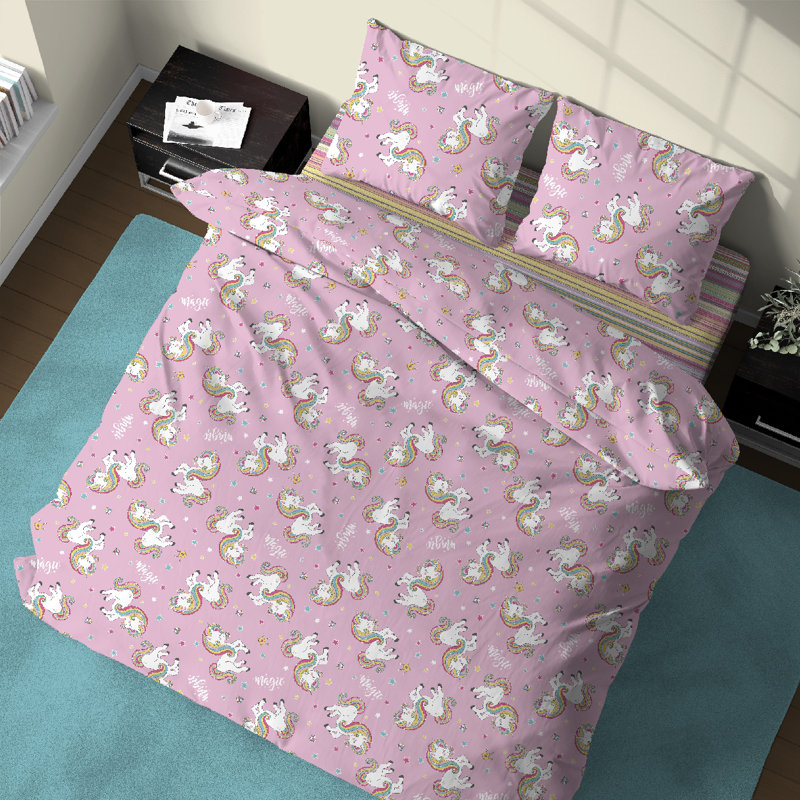 Unicorno Cotton Duvet Cover Set Set