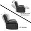 Fauteuil inclinable manuel en simili cuir Brisen de 44,5 po de largeur Brisen-124005746