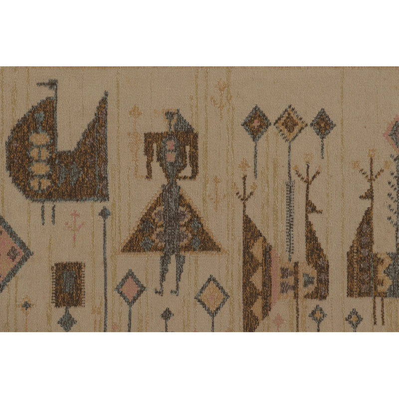 Scandinavian One-of-a-Kind 2'1x6'1 Hand Knotted Area Rug