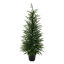 Sapin de Noël artificiel mince en pot de 1,20 m, pré-illuminé avec 100 lumières DEL