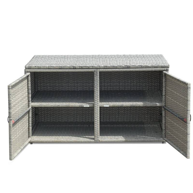 FRESCOLY 45'' W 88 Gallons Deck Box, Gray