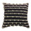 100% Cotton Throw Square Black/Ivory Pillow Cover & Insert