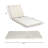 LOUNGE CHAISE SET, ACACIA WOOD WITH WATER-RESISTANT LOUNGE CUSHIONS (CREAM & 4 INCH THICK) - MATCHING DARK GREY VERSION AVAILABLE-255899413