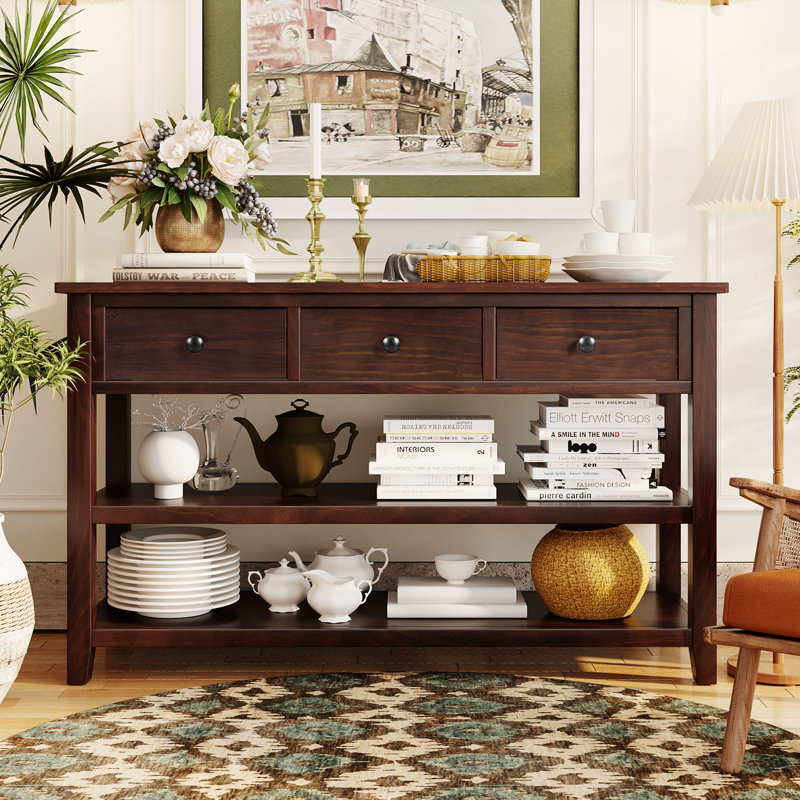 50" Console Table, Espresso, Espresso