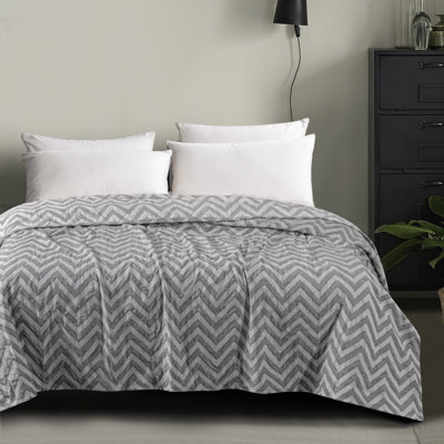 3-Layer Cotton Muslin  Bedspread - Ultra-Soft Breathable Thermal Quilt for Couch & Sofa Bed, All-Season  Striped Blanket?