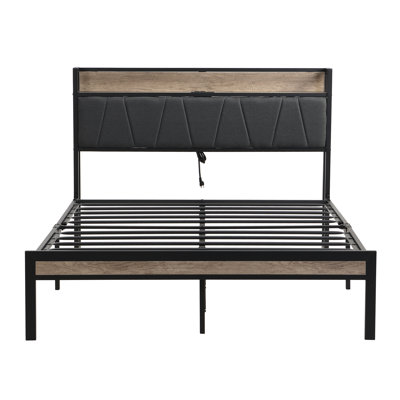 Structure de lit de style industriel