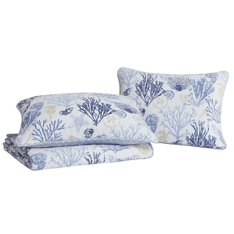 Ensemble de courtepointe réversible en coton toutes saisons DESIGN West Studio