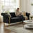 Kevionna 83.86'' Velvet Sofa-2057363136
