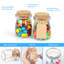 40 Pack 3.4 oz Syntic Small Glass Jars with Cork Lids, Halloween Glass Candy Jar for Pantry Clear