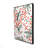 Mistletoe Leaf Pattern - Holidays White Framed Canvas Decor