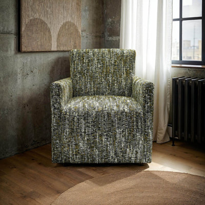 Kenya Upholstered Swivel Club Chair