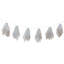 6ct Color Changing Hanging Ghost Halloween Lights 3.25' Clear Wire