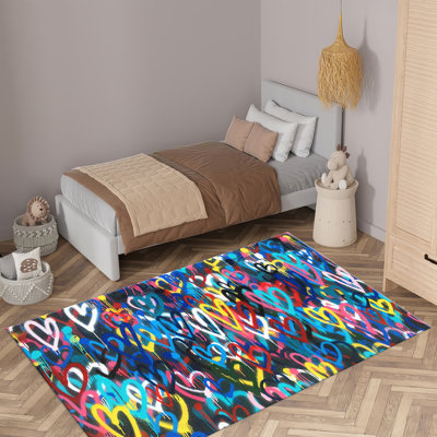 Floral Symphony High Pile Soft Printed Rug with Vintage-Inspired Design for Elegant Home Decor Enhancement